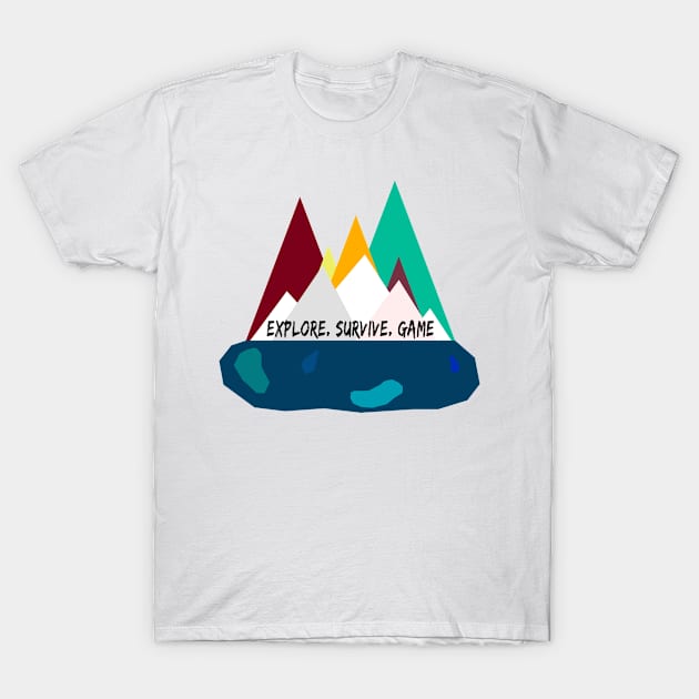 Explore - Survive - Game T-Shirt by Entak